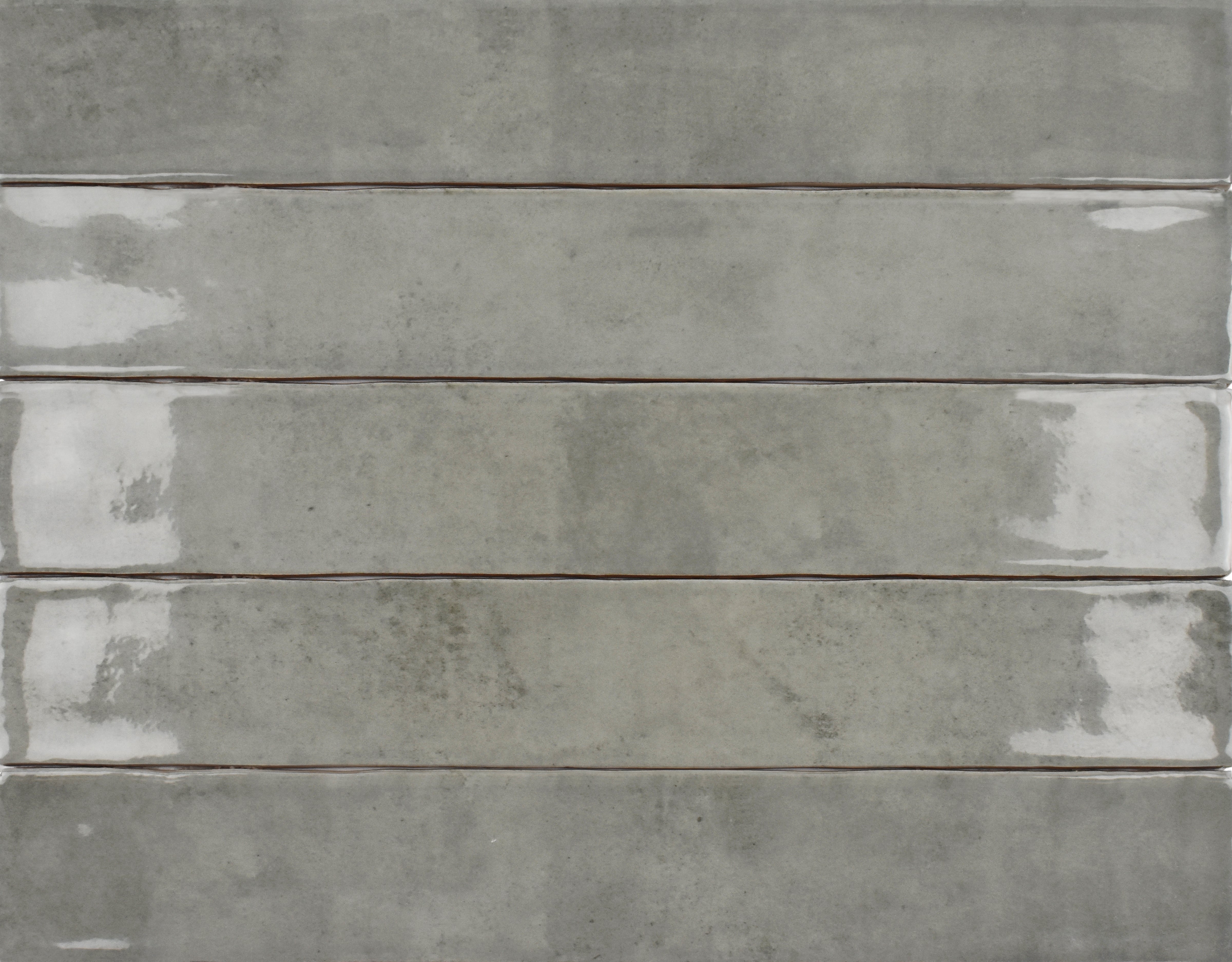 Zellige Ceramic Tender Gray 2" x 16" Polished