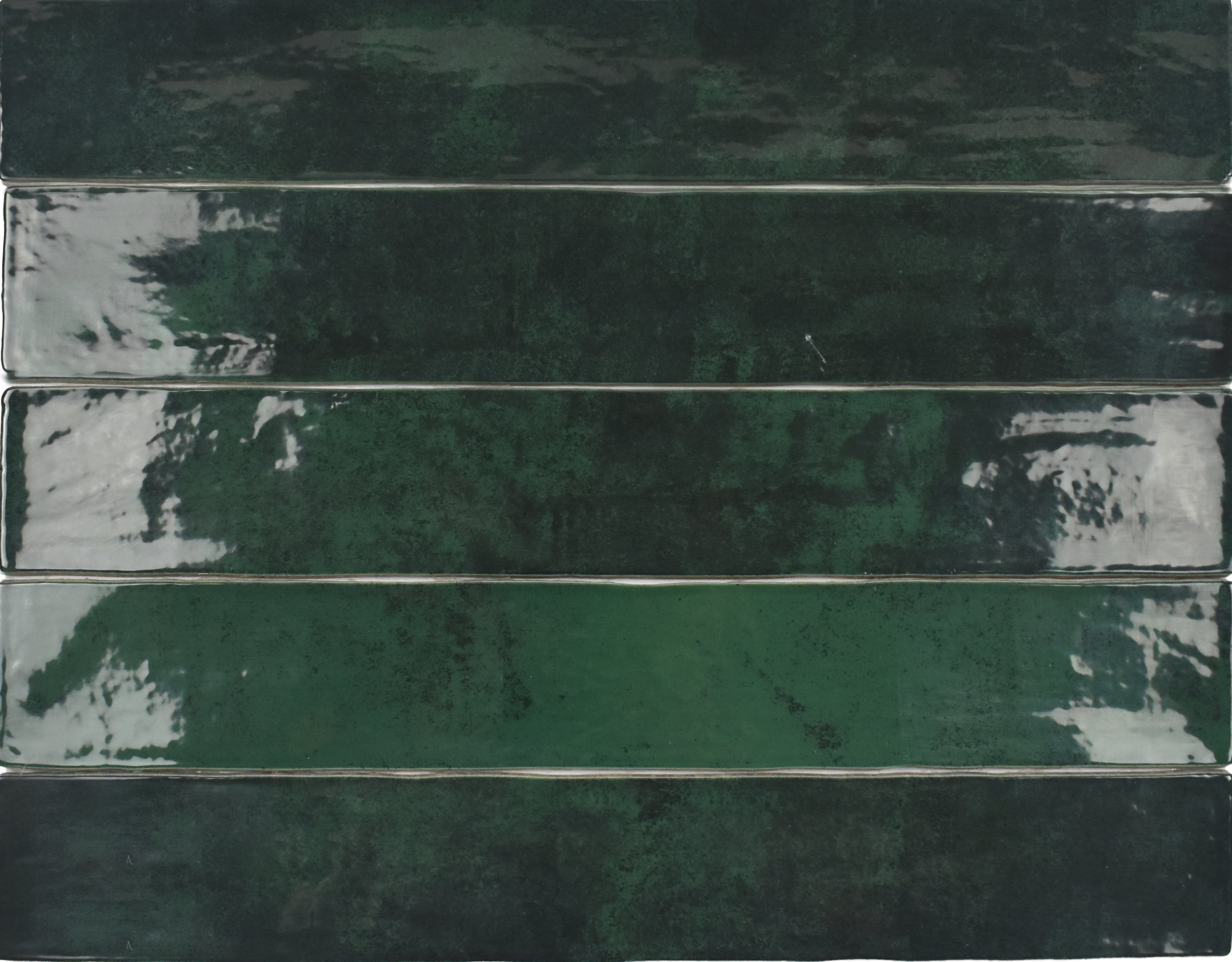 Zellige Ceramic Emerald Green 2" x 16" Polished