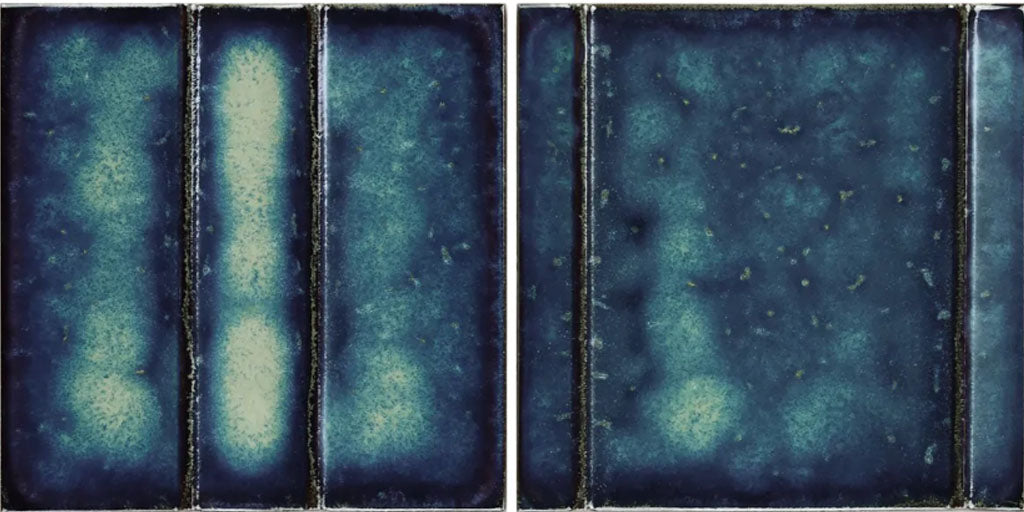 Kinro Ocean Blue 6" x 6" 3D Metallic Matte Patterns Square