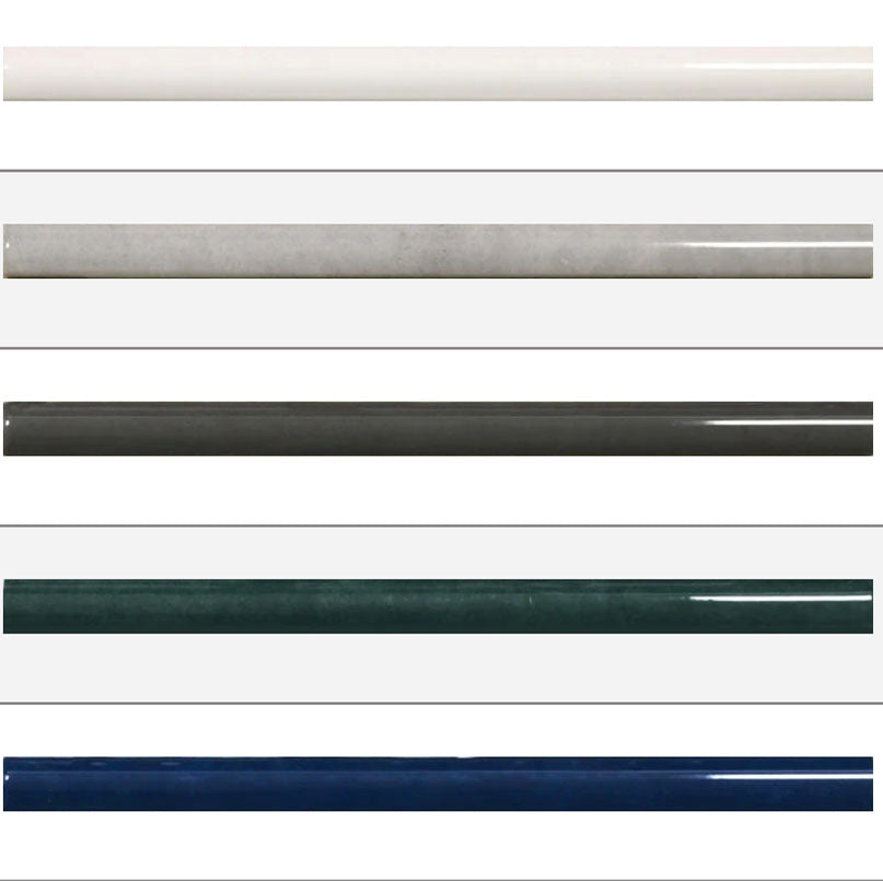 Zellige Ceramic Pencil Trim 3/4" X 16" Polished
