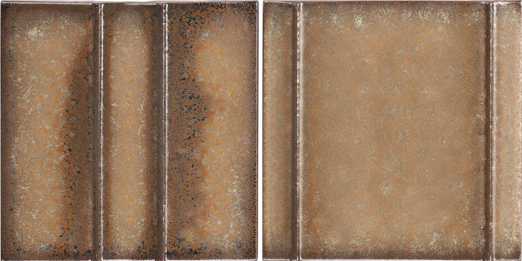 Kinro Golden Brown 6" x 6" 3D Metallic Matte Patterns Square
