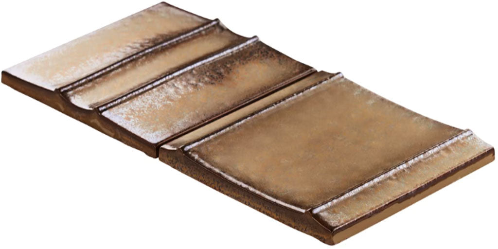 Kinro Golden Brown 6" x 6" 3D Metallic Matte Patterns Square
