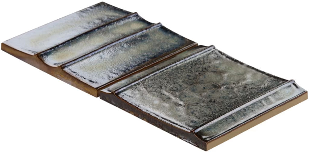 Kinro Garden Green 6" x 6" 3D Metallic Matte Patterns Square