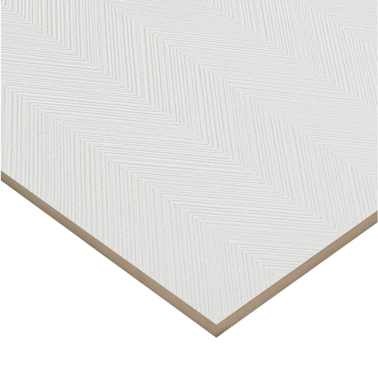 Plaster Weave White Textured 18" x 48" 3D Matte