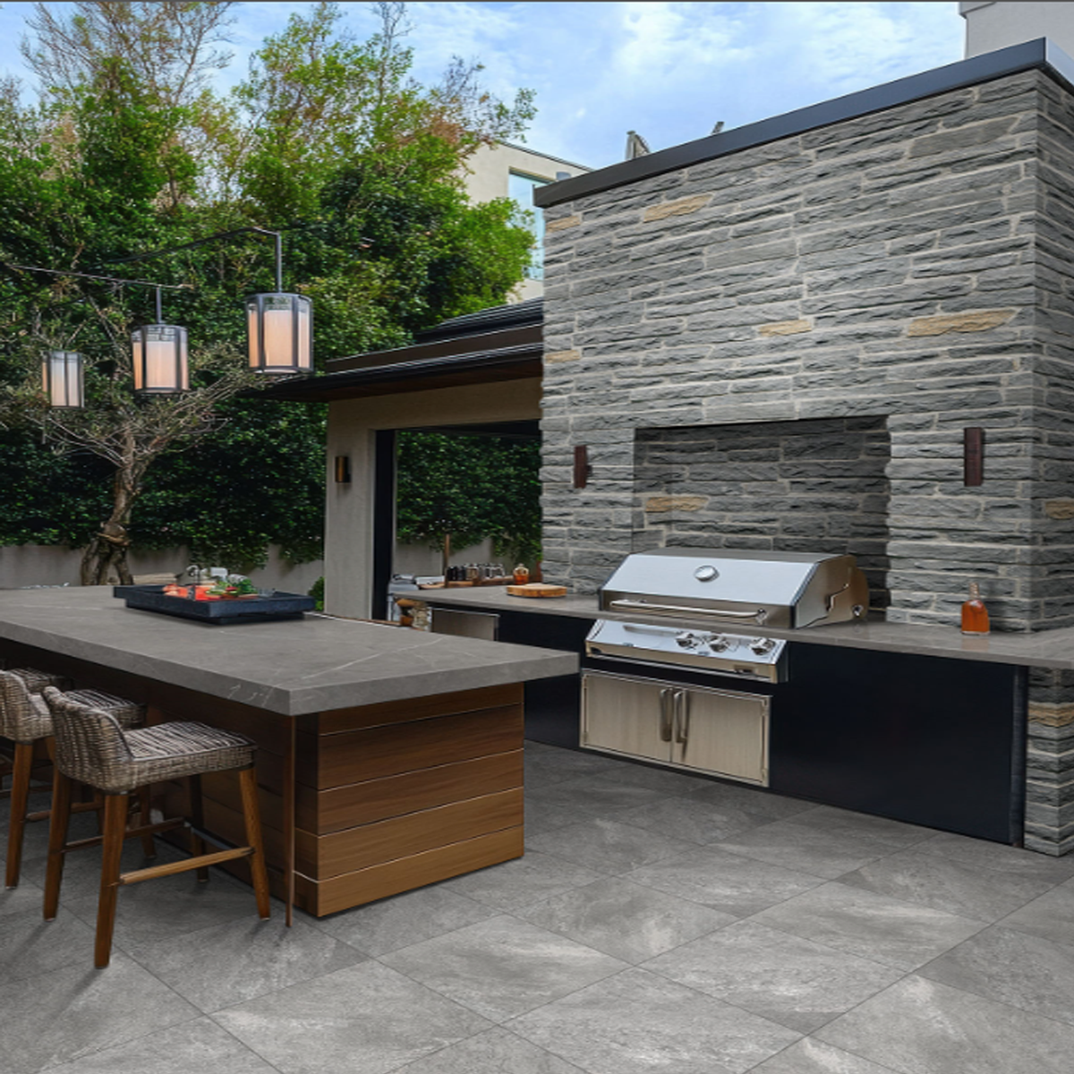 Arterra Paver Quartz Gray Matte 24"X 24"x 2CM