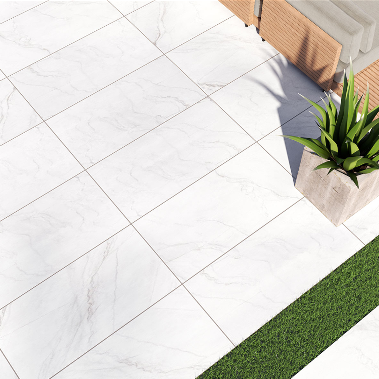 Arterra Paver Kaya Zermatta Blanca Matte 24"X48"X2CM