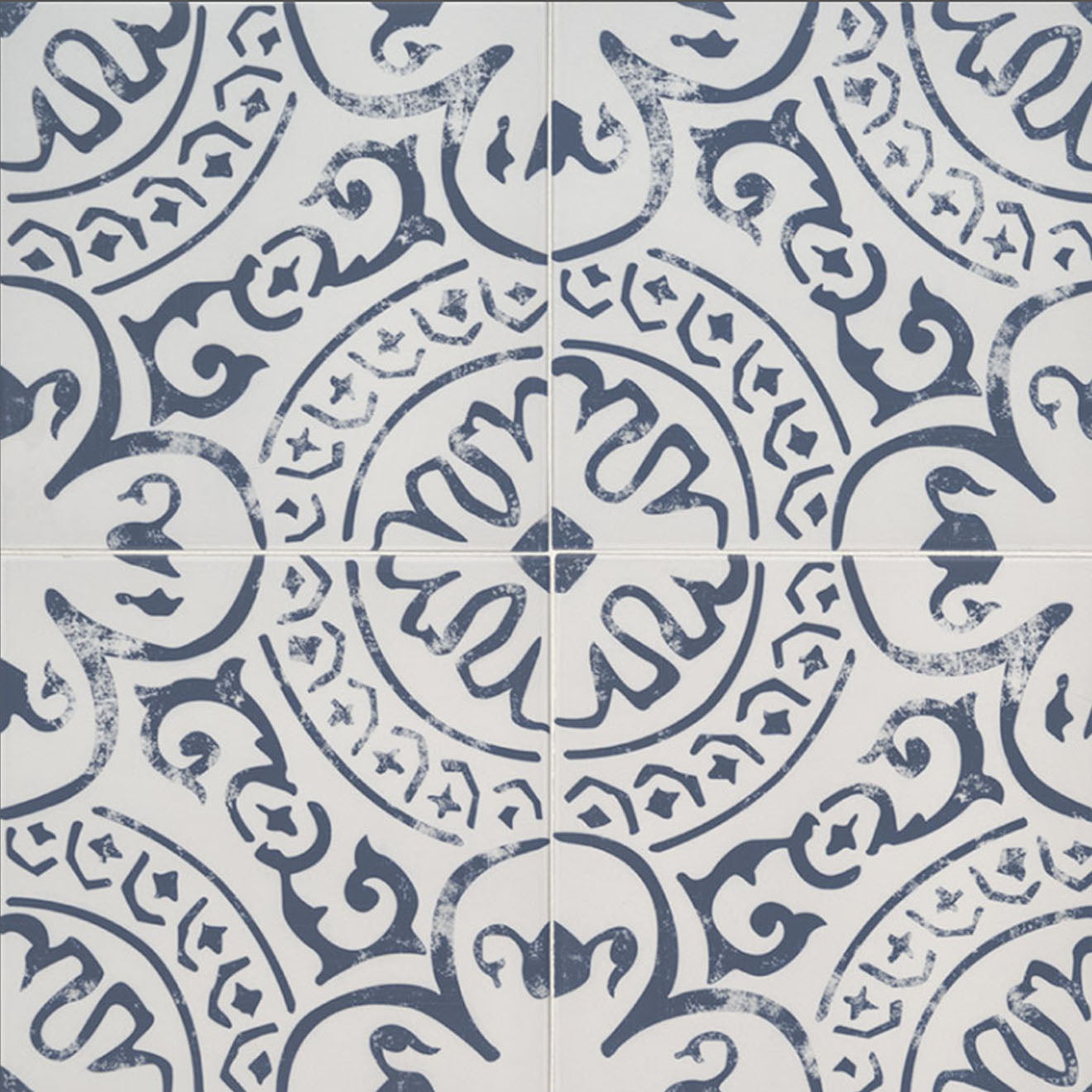 Kenzzi Indigo Encaustic Matte 8" X 8"