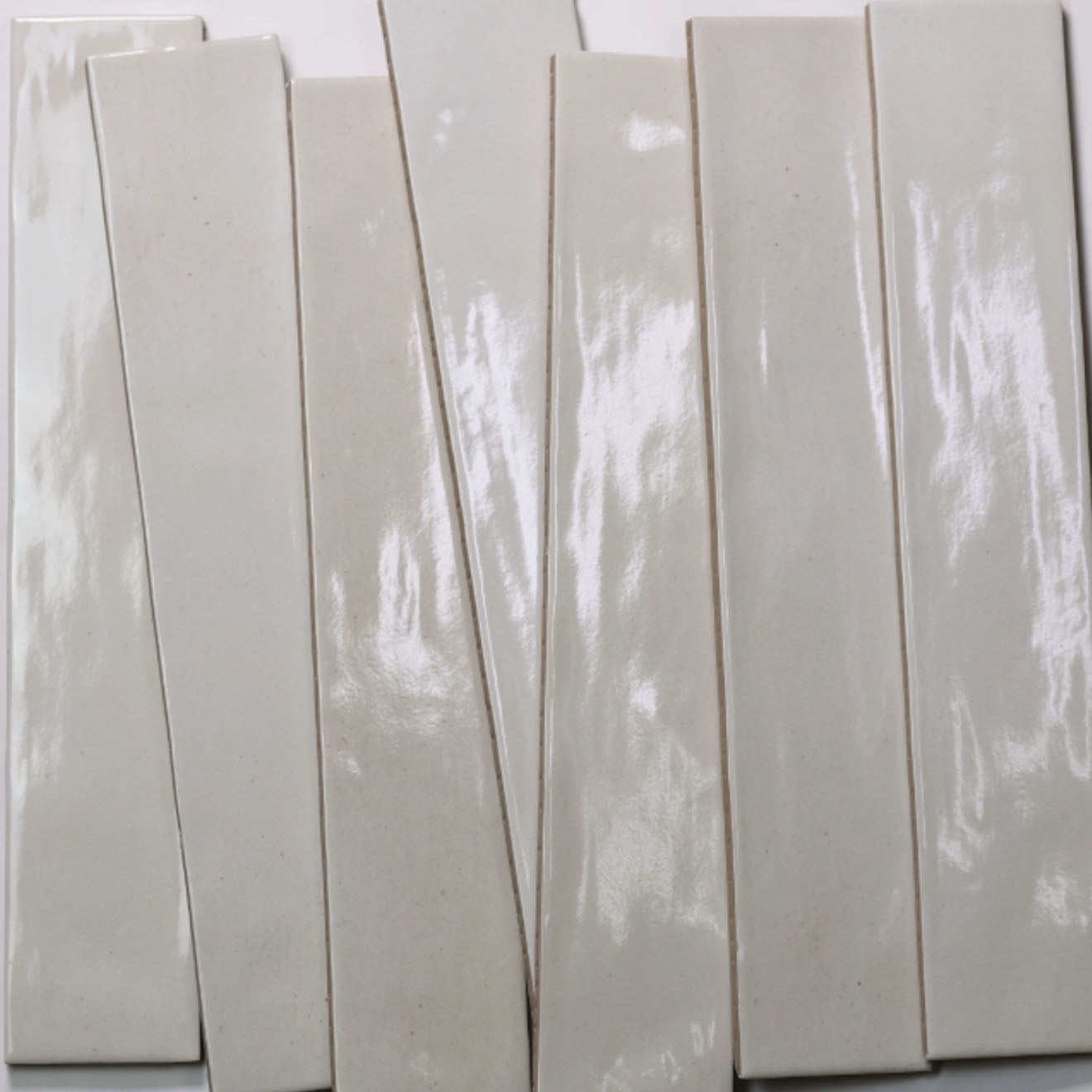 Celine White Glossy 2.5" x 12"