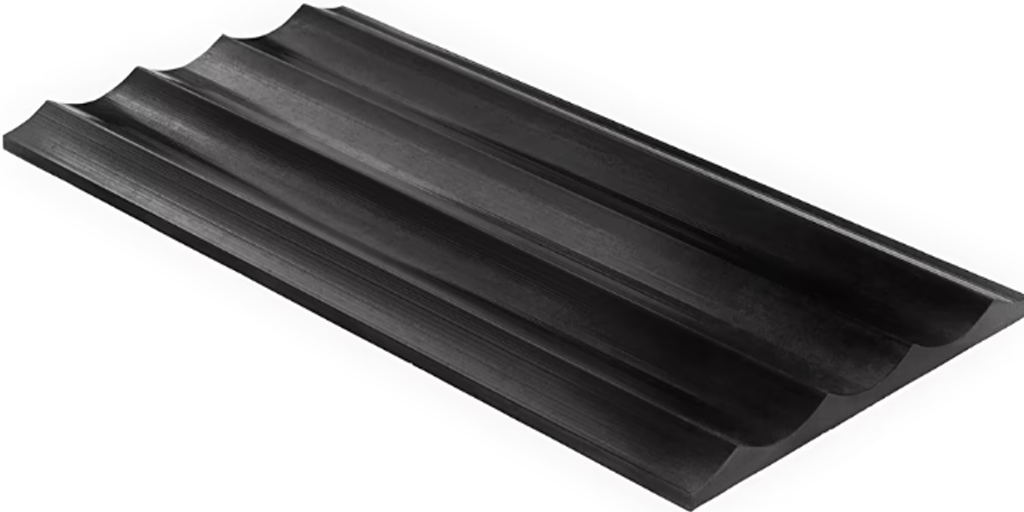 Black Jade Stonework 12"x24" Fluted 3D Honed