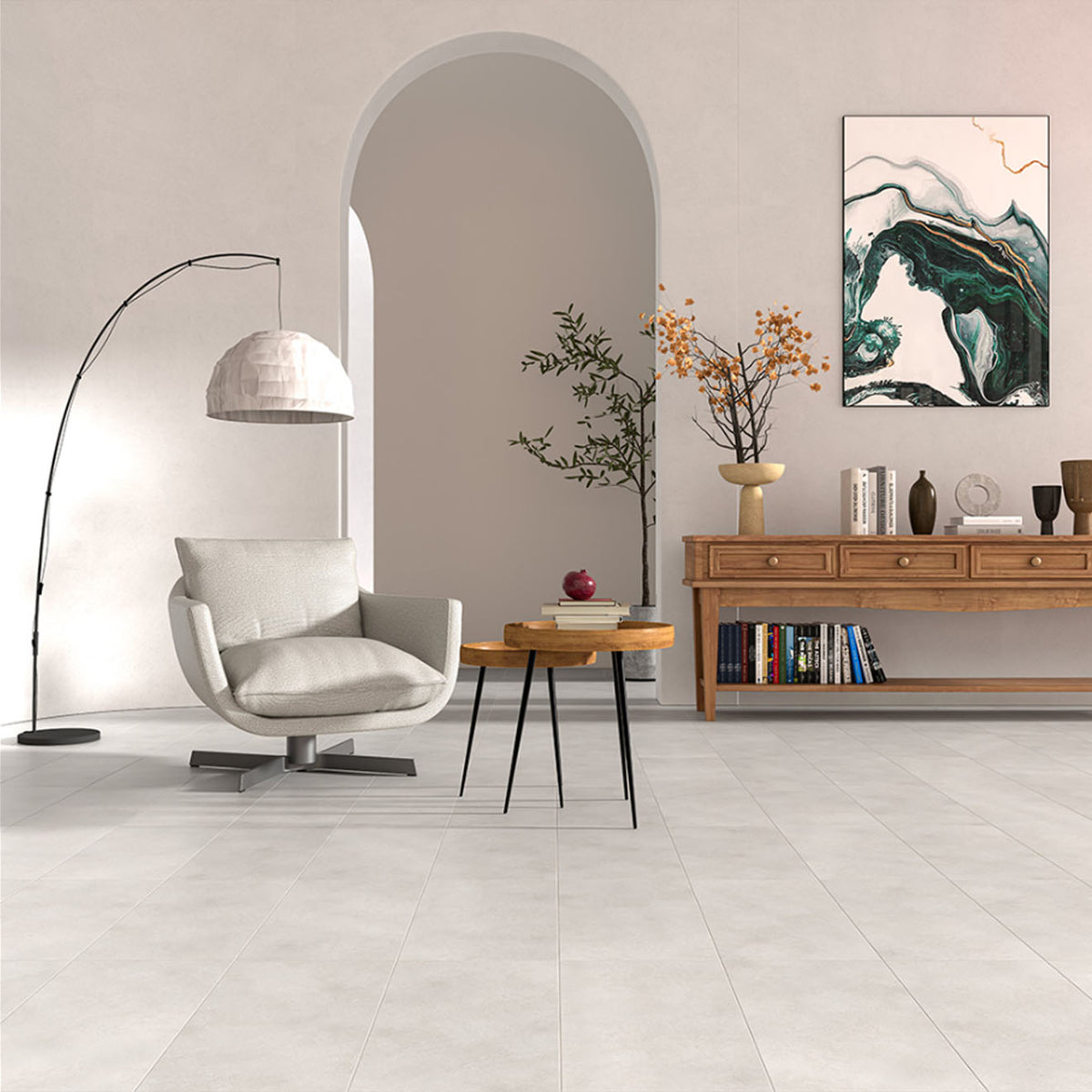 Infinity White Rectified Matte 48"X 48"