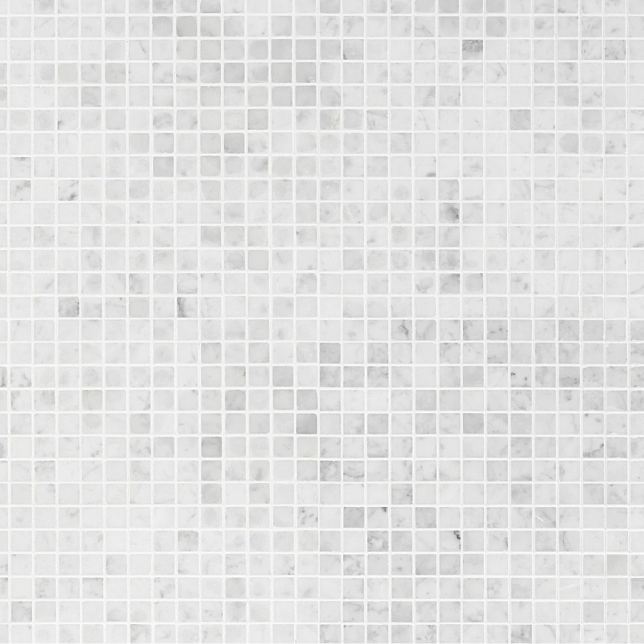 Carrara 3/4" x 3/4" Square Mosaic Polished