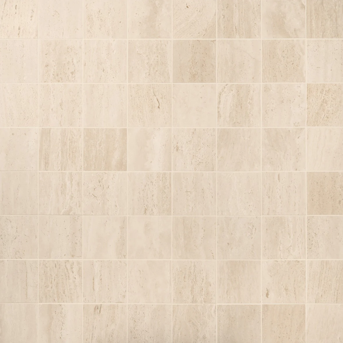 Ivory Travertine 6x6 Vein Cut Filled Honed
