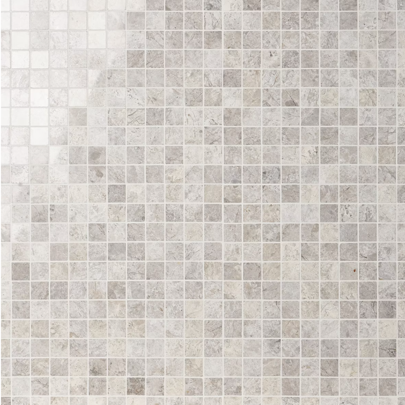 Tundra Gray 1" x 1" Mosaic