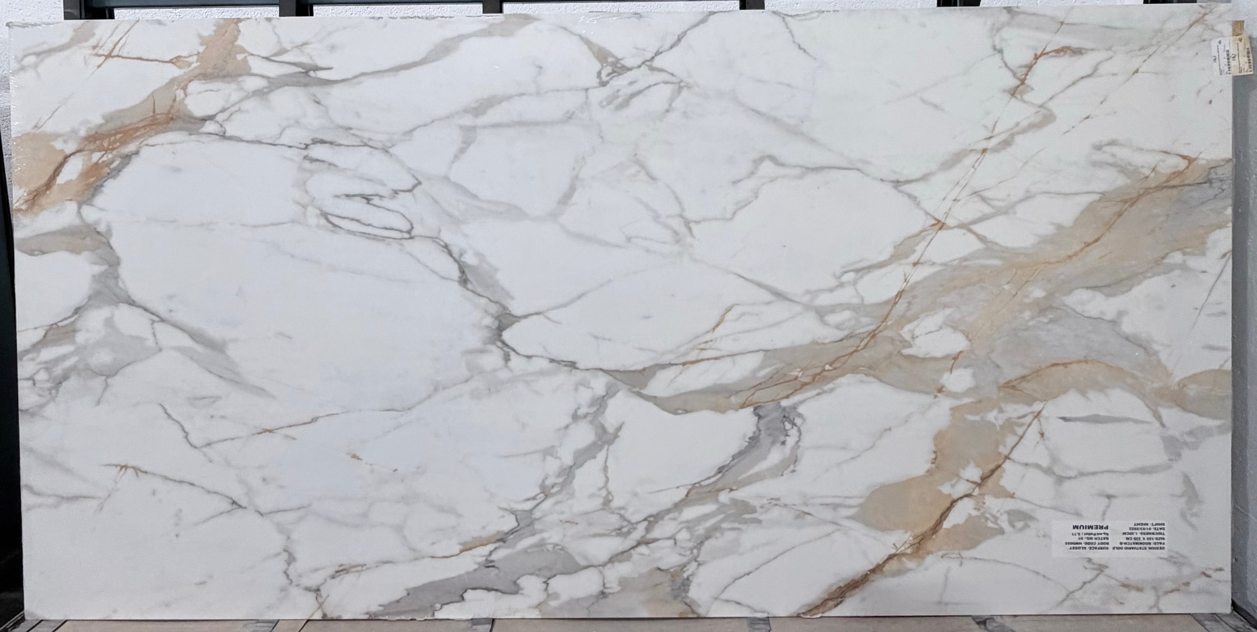 Deluxetop Statuario Gold Ibiza Porcelain — 15MM