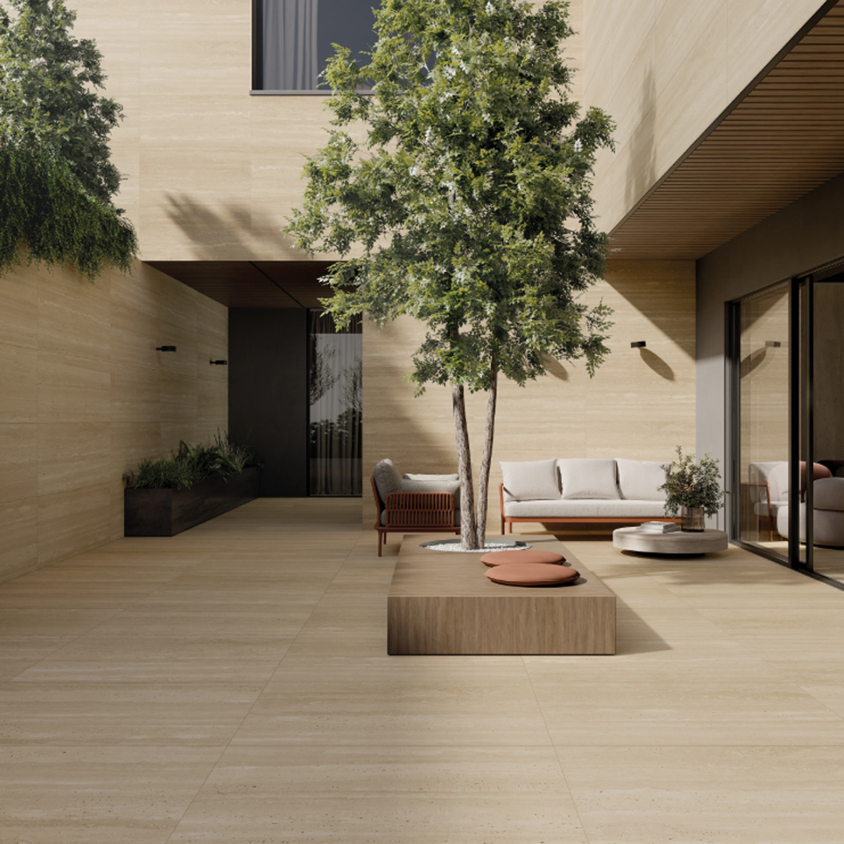 Sensi Roma Cream Satin Field 48"x48"