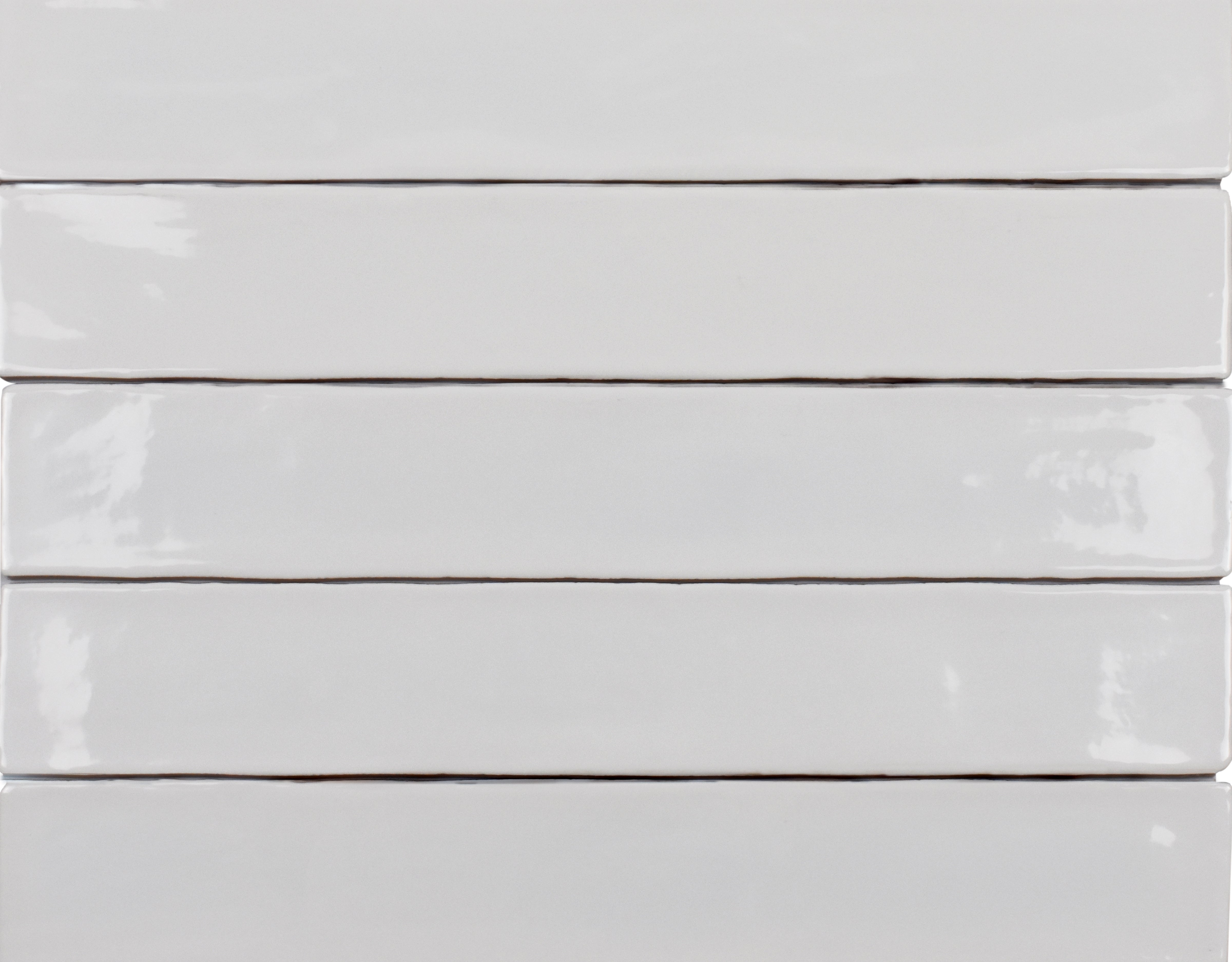Zellige Ceramic White 2" x 16" Polished