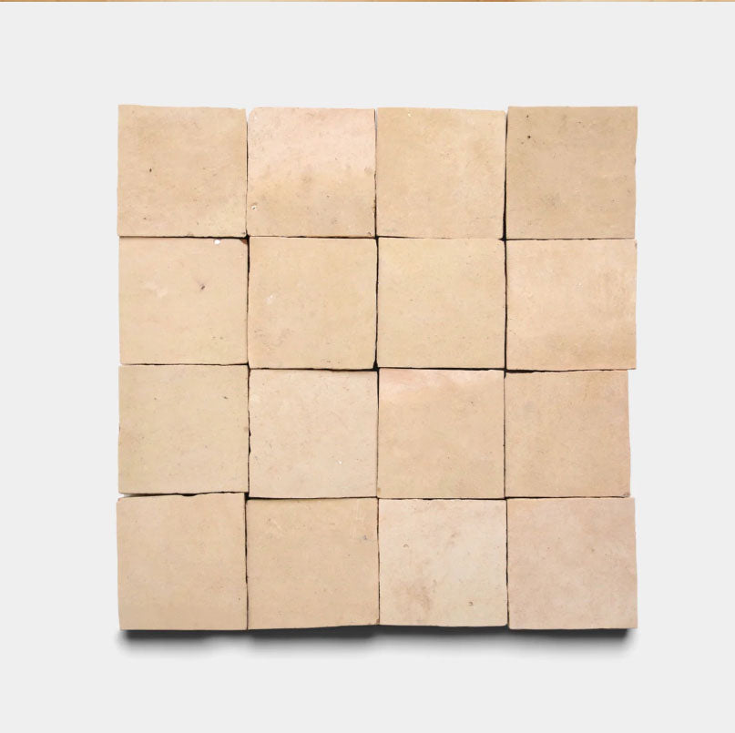 Raw Sand Handmade Clay Tile — 2" × 6"