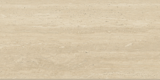 Sensi Roma Cream Satin  Wave Deco 24" X 48"