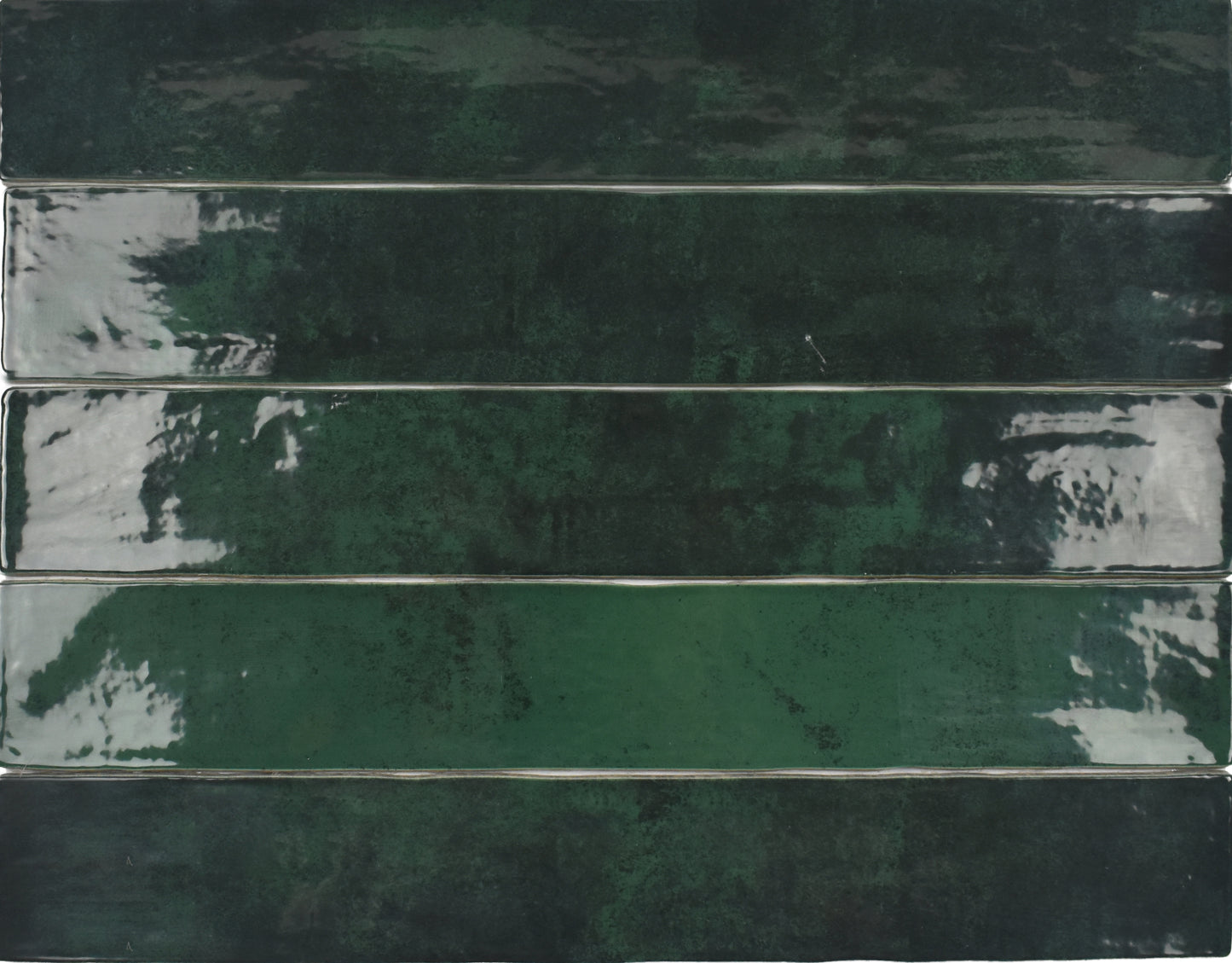 Zellige Ceramic Emerald Green 2" x 16" Polished