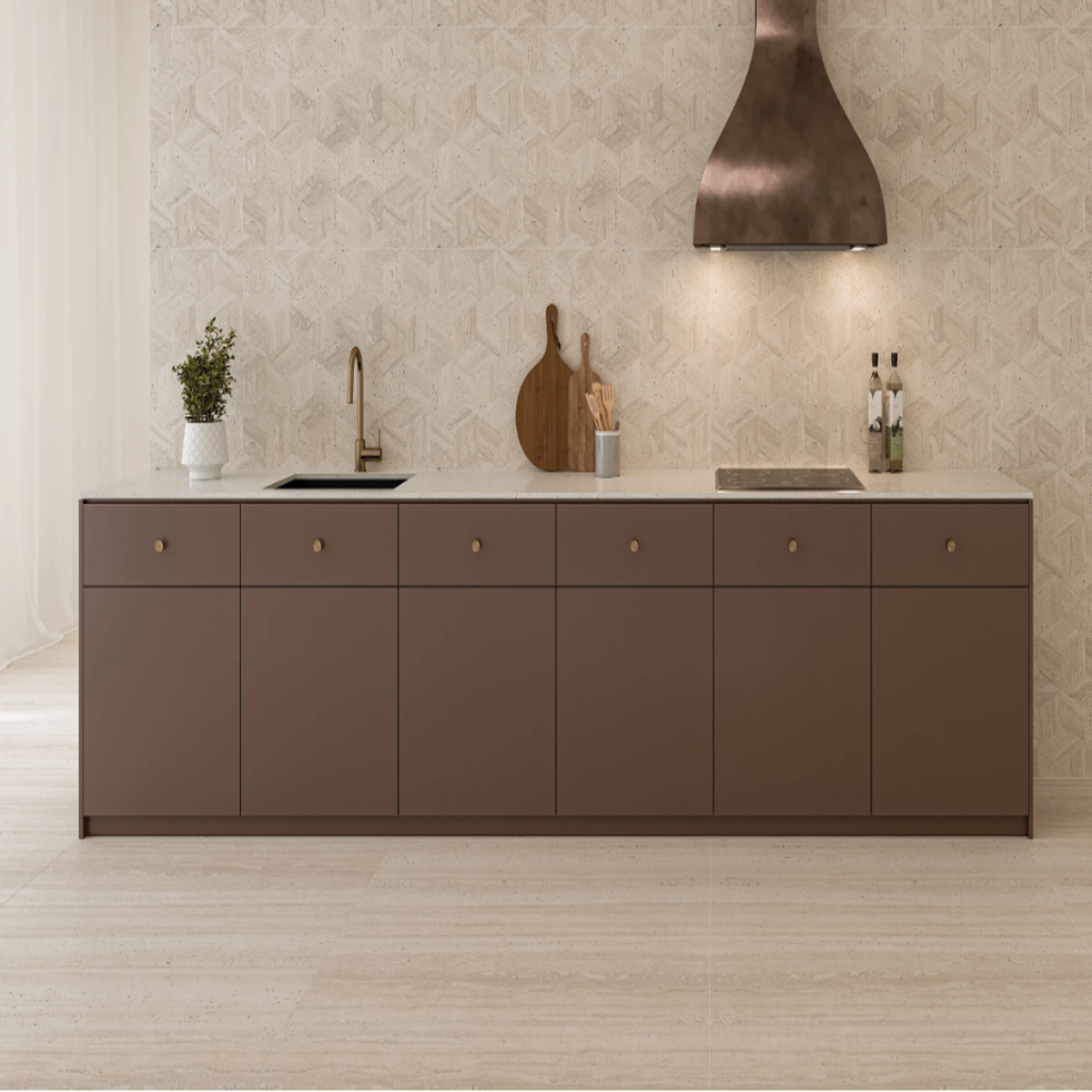 Sensi Roma Ivory Satin Field 48" X 48"