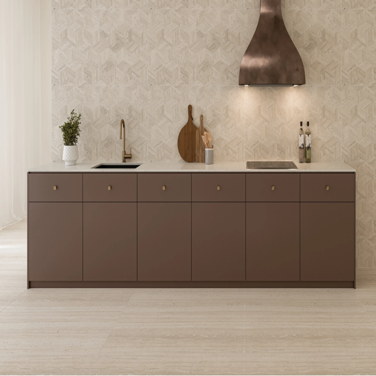 Sensi Roma Ivory Satin Field 48" X 48"
