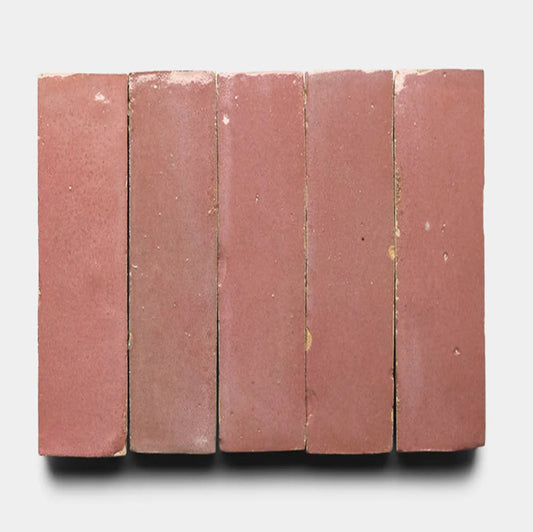 Dusty Rose Clay 2" X 6" X 3/4" Glazed