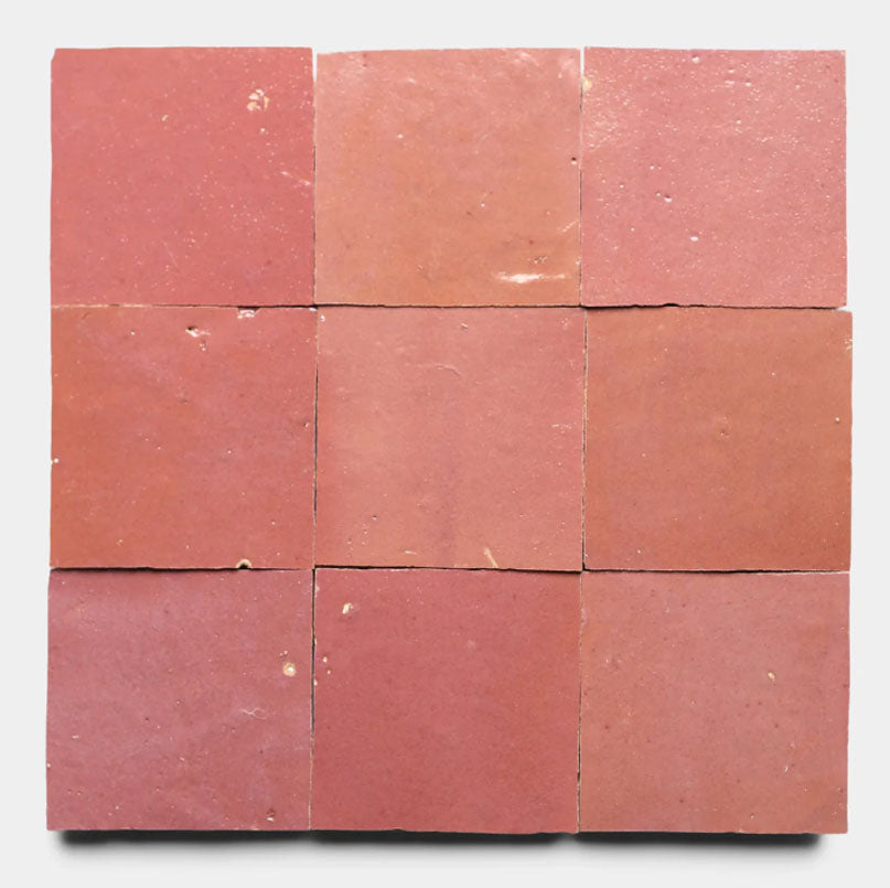 Dusty Rose Clay 2" X 6" X 3/4" Glazed