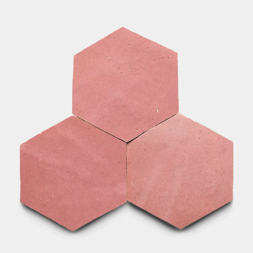 Dusty Rose Clay 2" X 6" X 3/4" Glazed