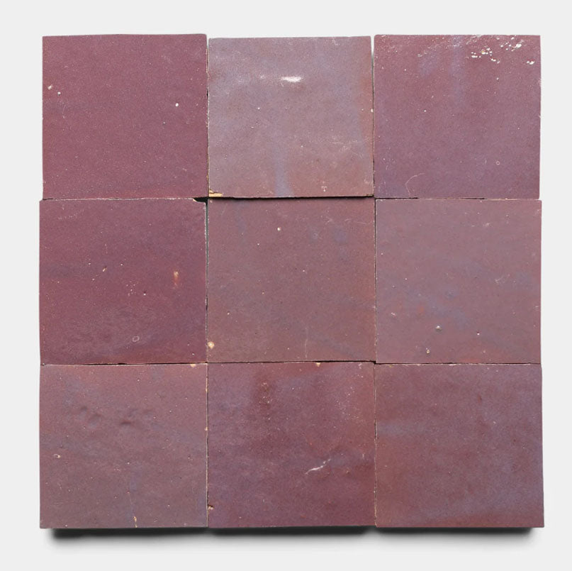 Muted Burgundy 2" X 6" X 3/4" Glazed