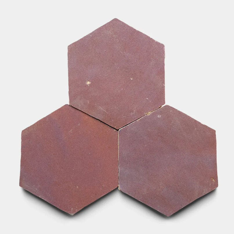 Muted Burgundy 2" X 6" X 3/4" Glazed