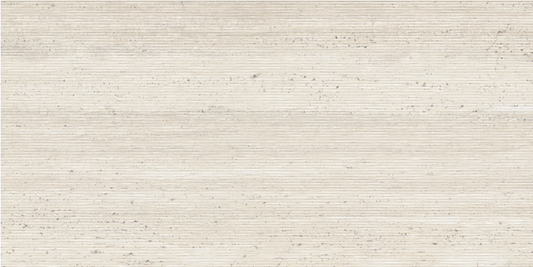 Sensi Roma Ivory Satin  Wave Deco 24" X 48"