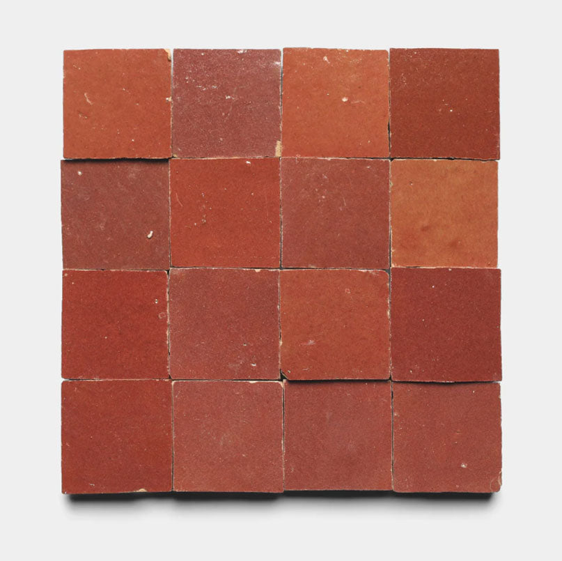 Sunbaked Clay Handmade Glazed Clay Tile — 2" × 6"