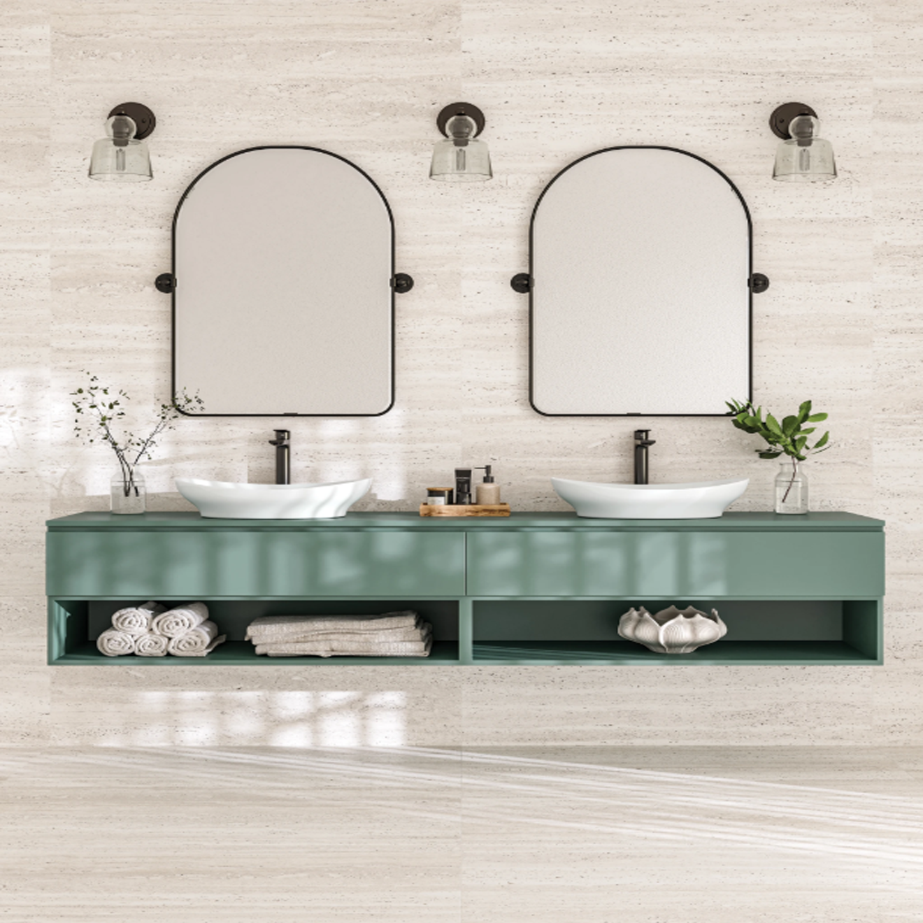 Sensi Roma White Satin Field 48" X 48"
