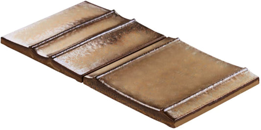 Kinro Golden Brown  6" x 6" 3D  Metallic Matte Patterns Square