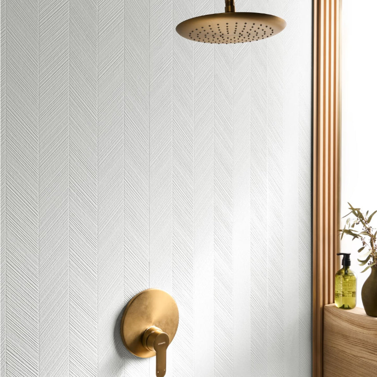 Plaster Weave White Textured  18" x 48" 3D  Matte