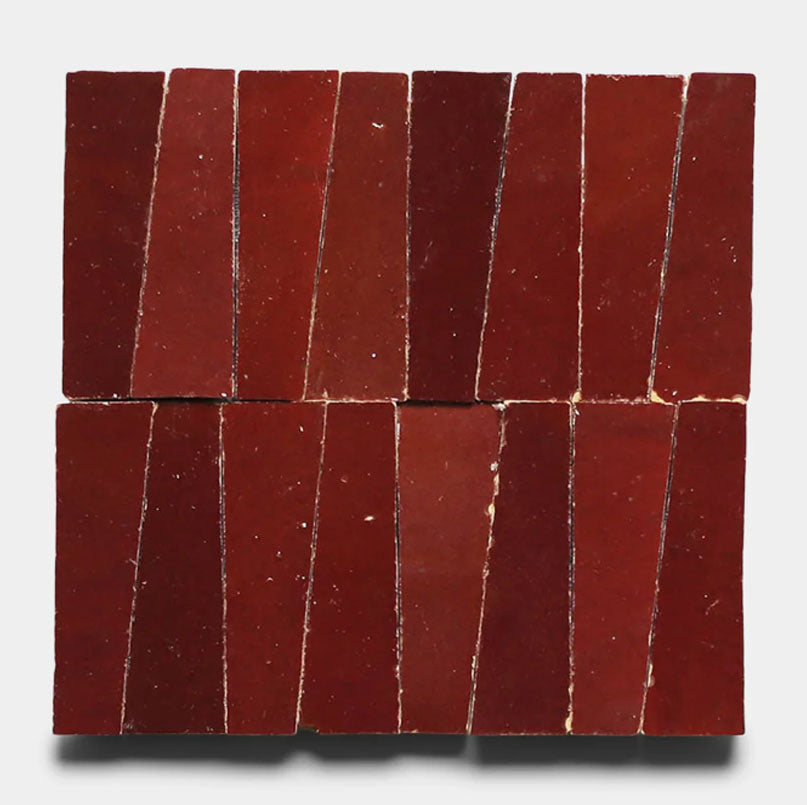 Deep Terracotta 2" X 6" X 3/4" Glazed