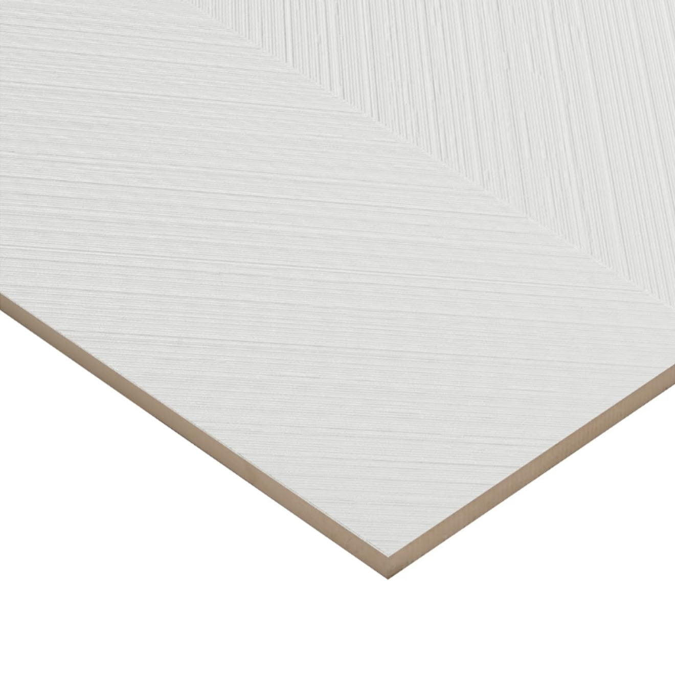 Plaster Arrow White Textured  18" x 48" 3D  Matte