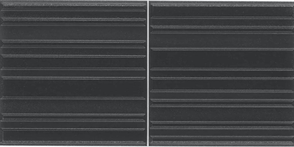 Sydney Charcoal Black 8"x16" 3D  Glossy and Matte Mixed