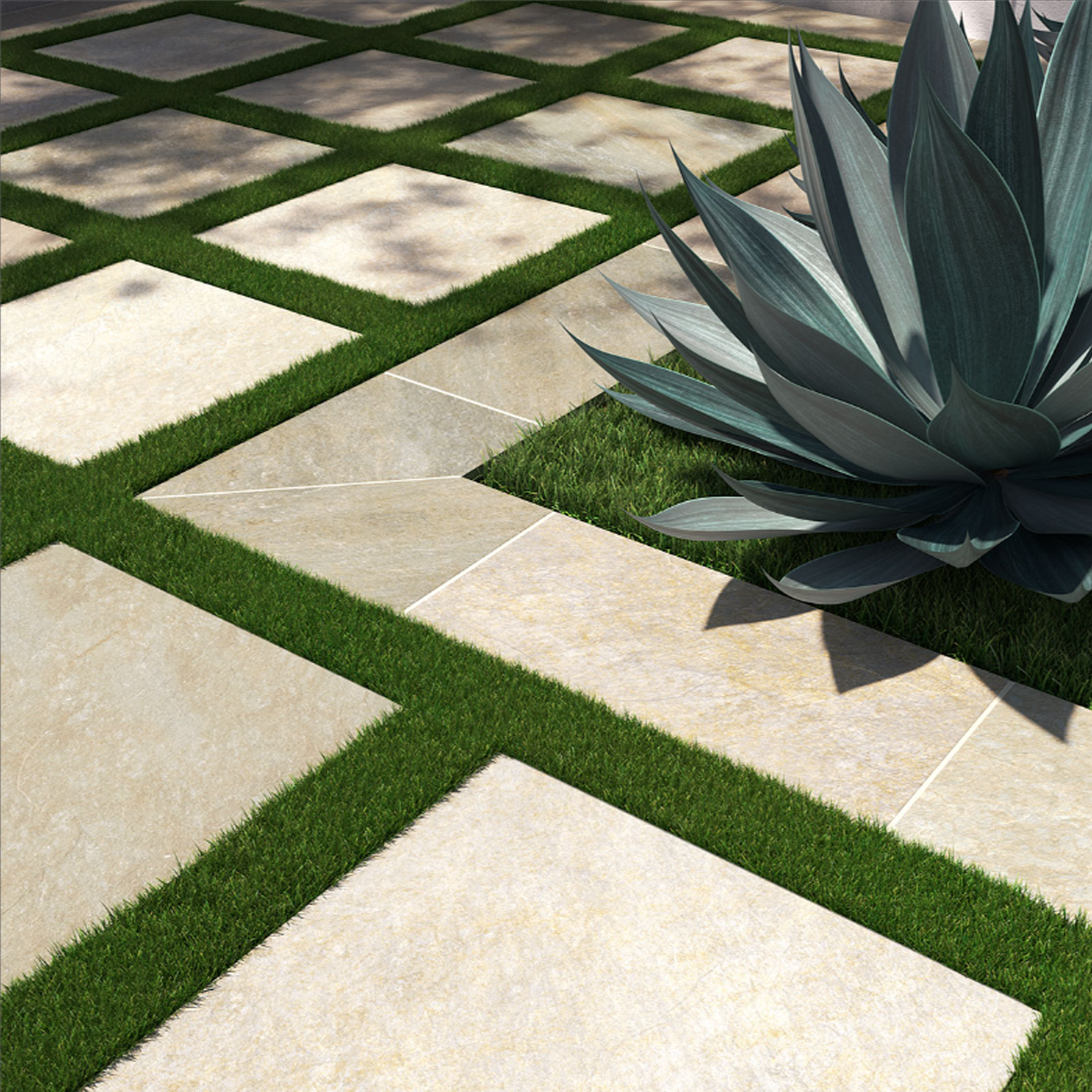 Arterra Paver Golden White Matte 24"X 24"x 2CM