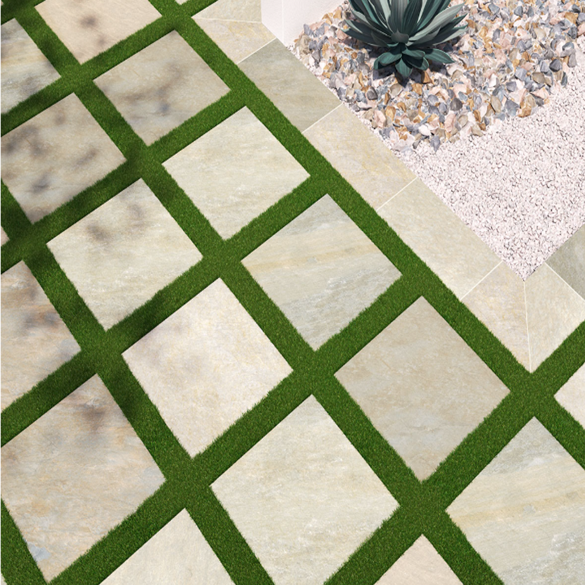 Arterra Paver Golden White Matte 24"X 24"x 2CM