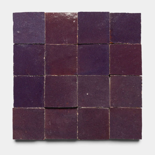 Smoked Aubergine 2" X 2" X 3/4" Glazed
