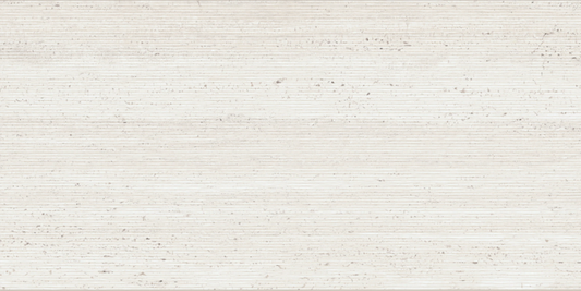 Sensi Roma White  Satin  Wave Deco 24" X 48"