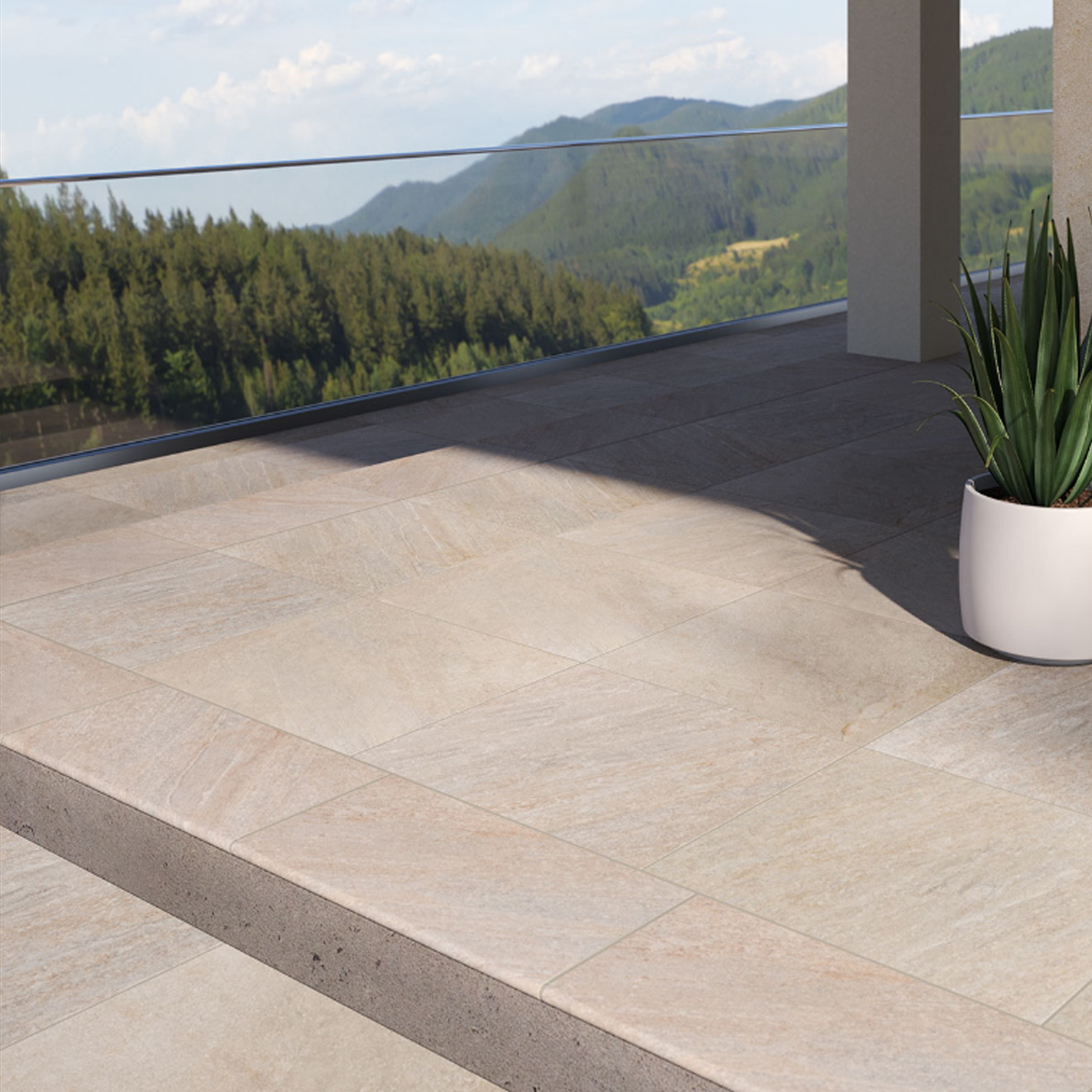 Arterra Paver Quartz Beige Matte 24"X 24"x 2CM