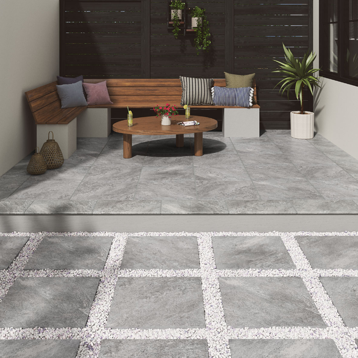 Arterra Paver Quartz Gray Matte 24"X 24"x 2CM