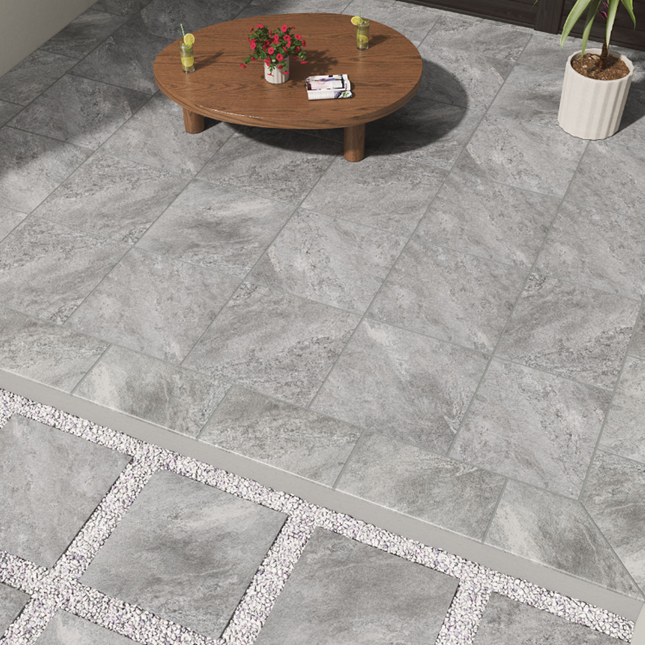 Arterra Paver Quartz Gray Matte 24"X 24"x 2CM