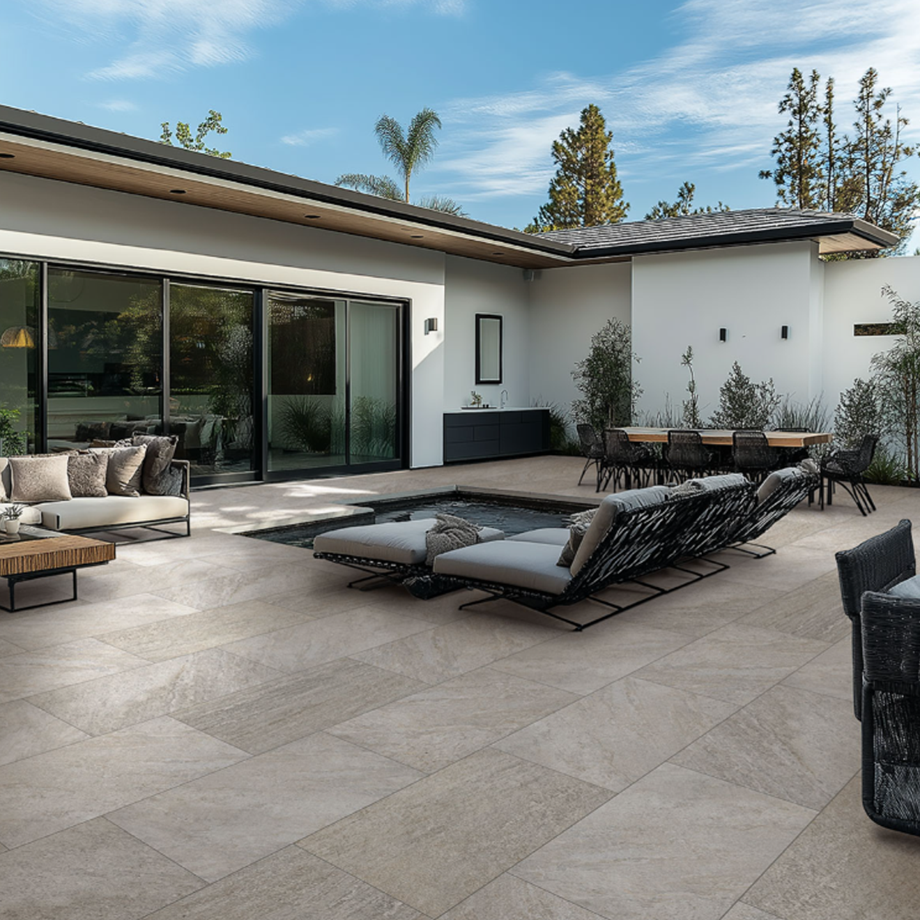 Arterra Paver Quartz Silver Matte 24"X 24"x 2CM