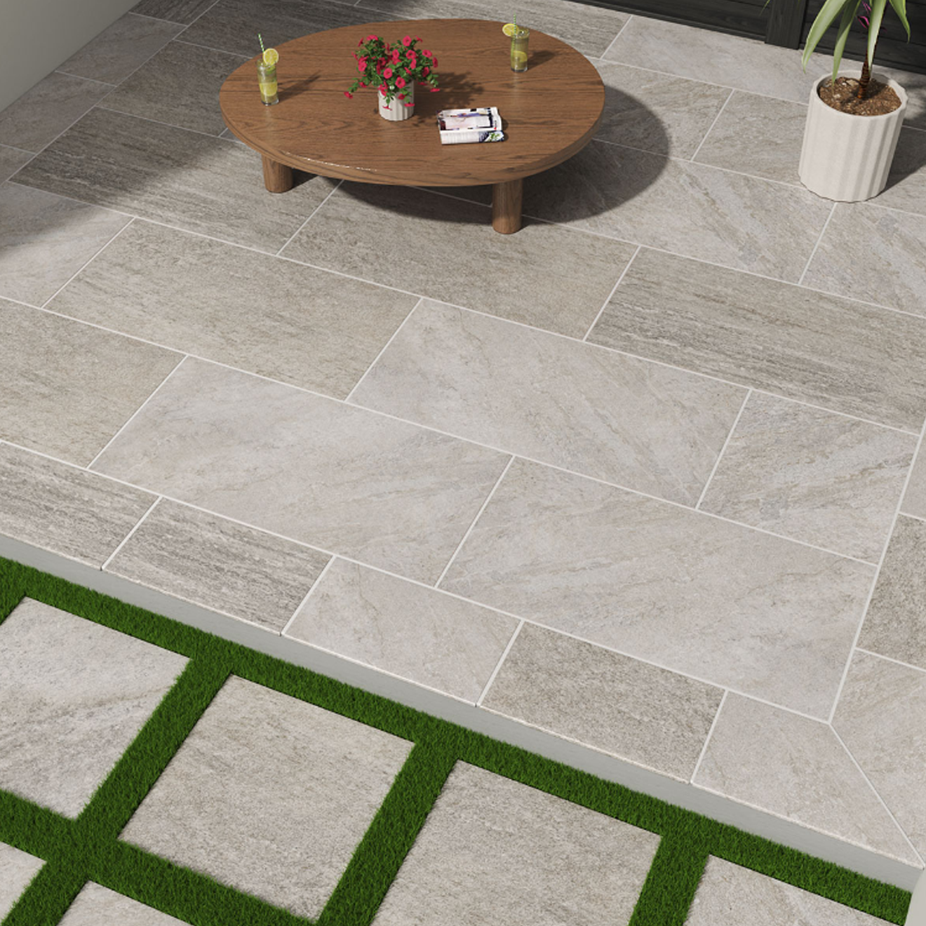 Arterra Paver Quartz Silver Matte 24"X 24"x 2CM