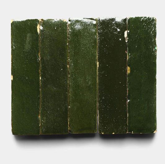 Forest Moss 2" X 6" X 3/4" Glazed