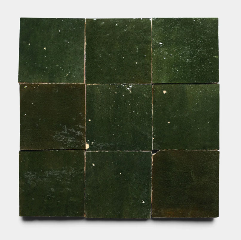 Forest Moss 2" X 6" X 3/4" Glazed
