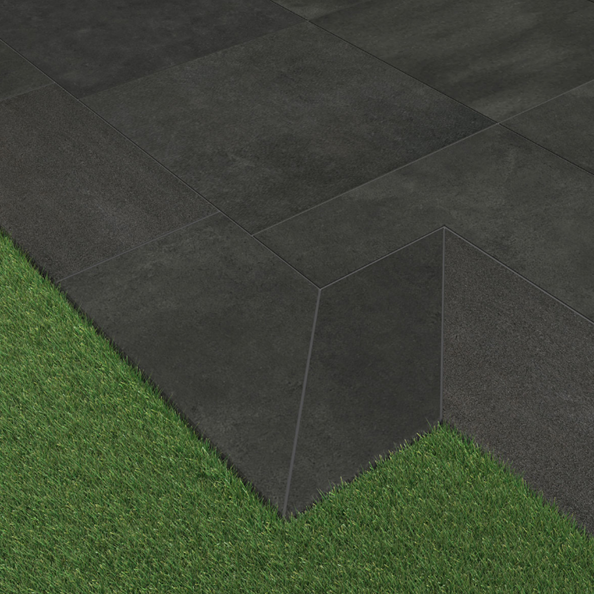 Arterra Paver Cementique Graphite Matte 24"X24"X2CM